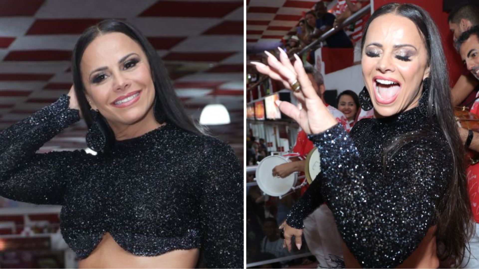 Recauchutada! Viviane Araújo exibe resultado de lipo com barriga de fora e samba no pé