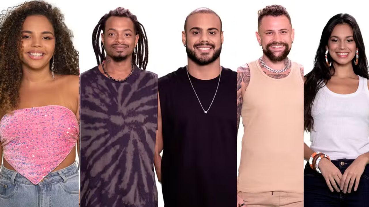 BBB 24: Pitel, Luigi, Marcus, Vinicius e Alane encaram novo paredão