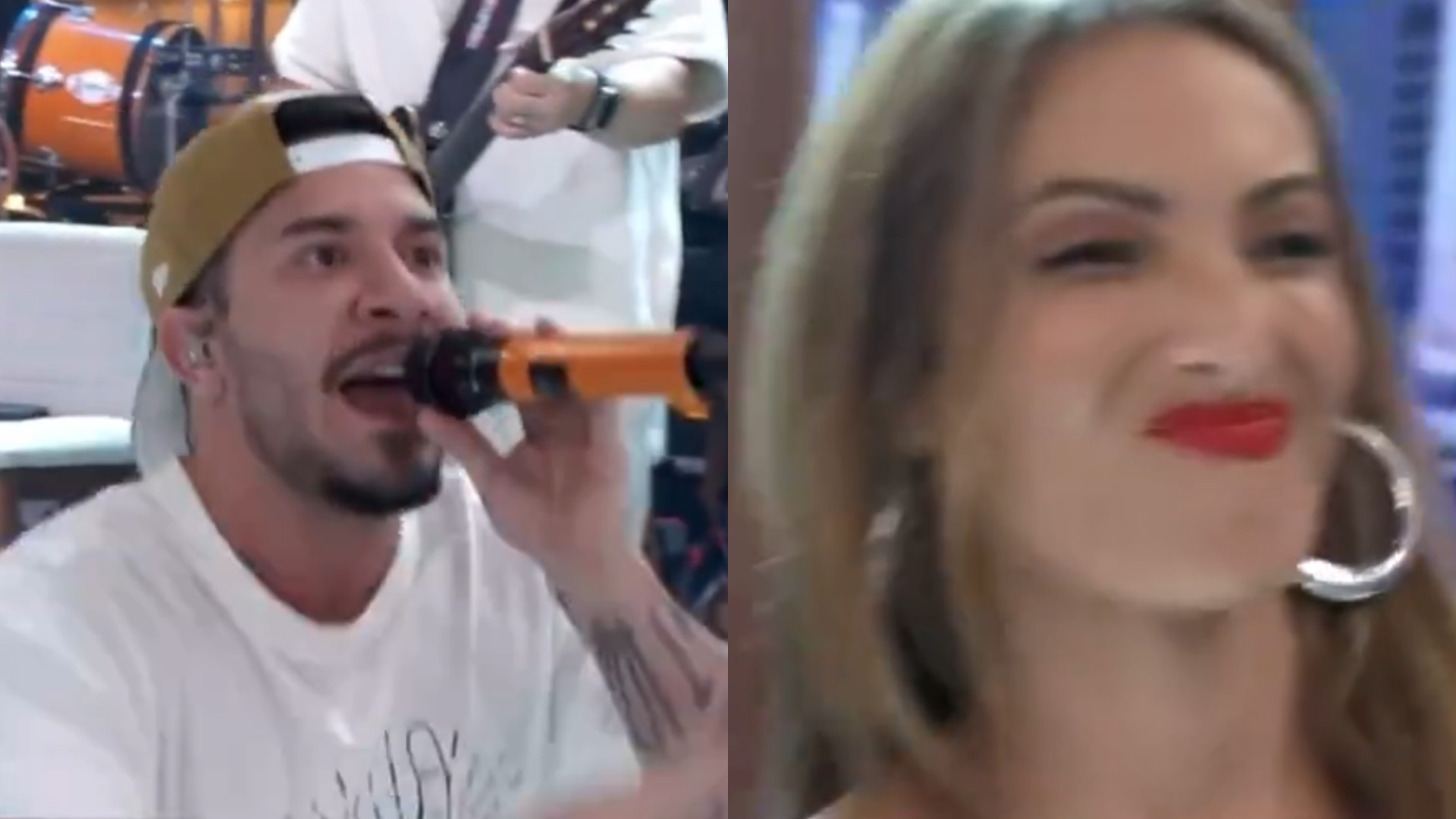 Cantor do Jeito Moleque erra e inventa letra de música ao vivo no ‘Encontro’