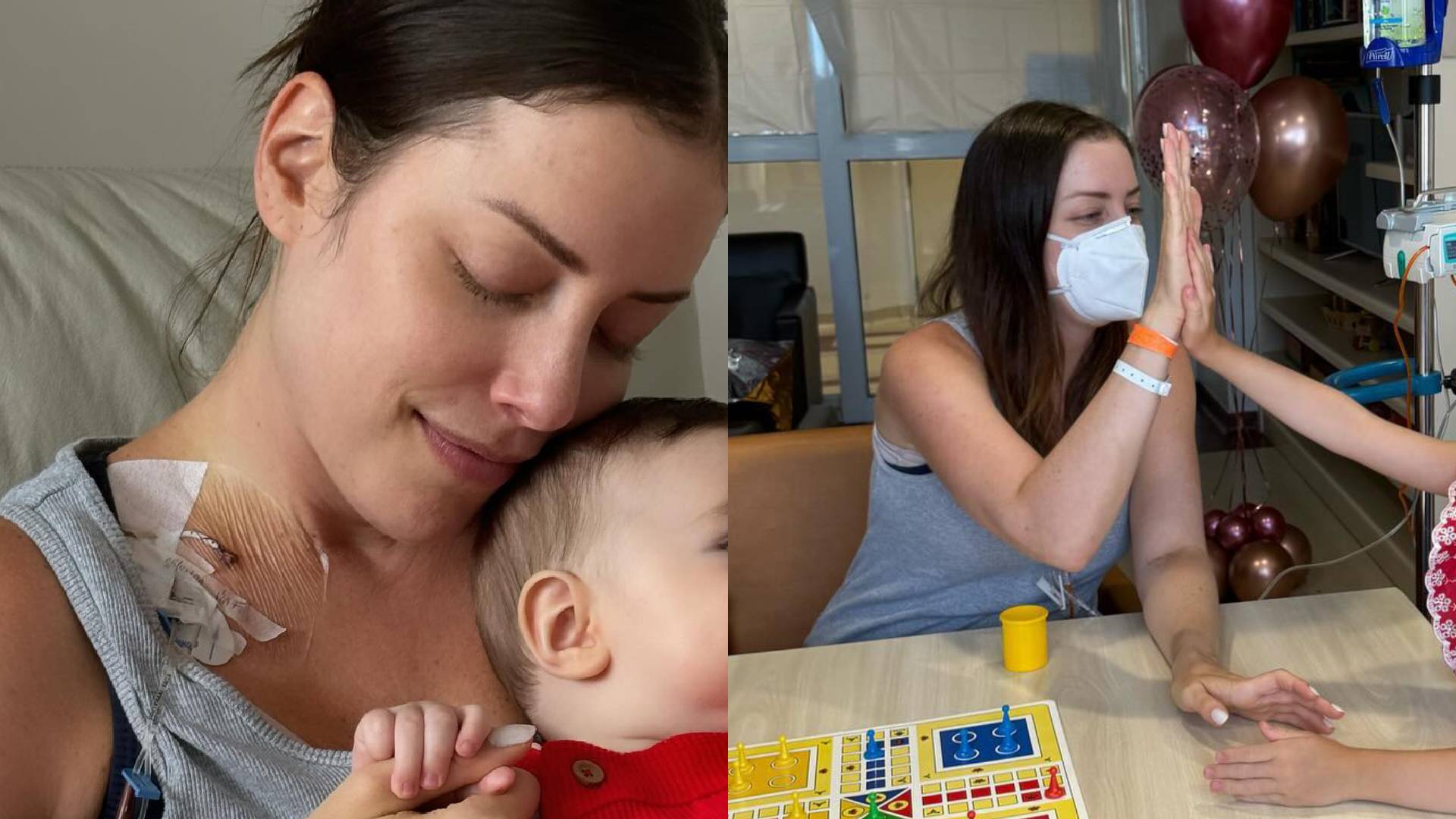 Tratando leucemia, Fabiana Justus emociona ao reencontrar filhos: “Tristeza”