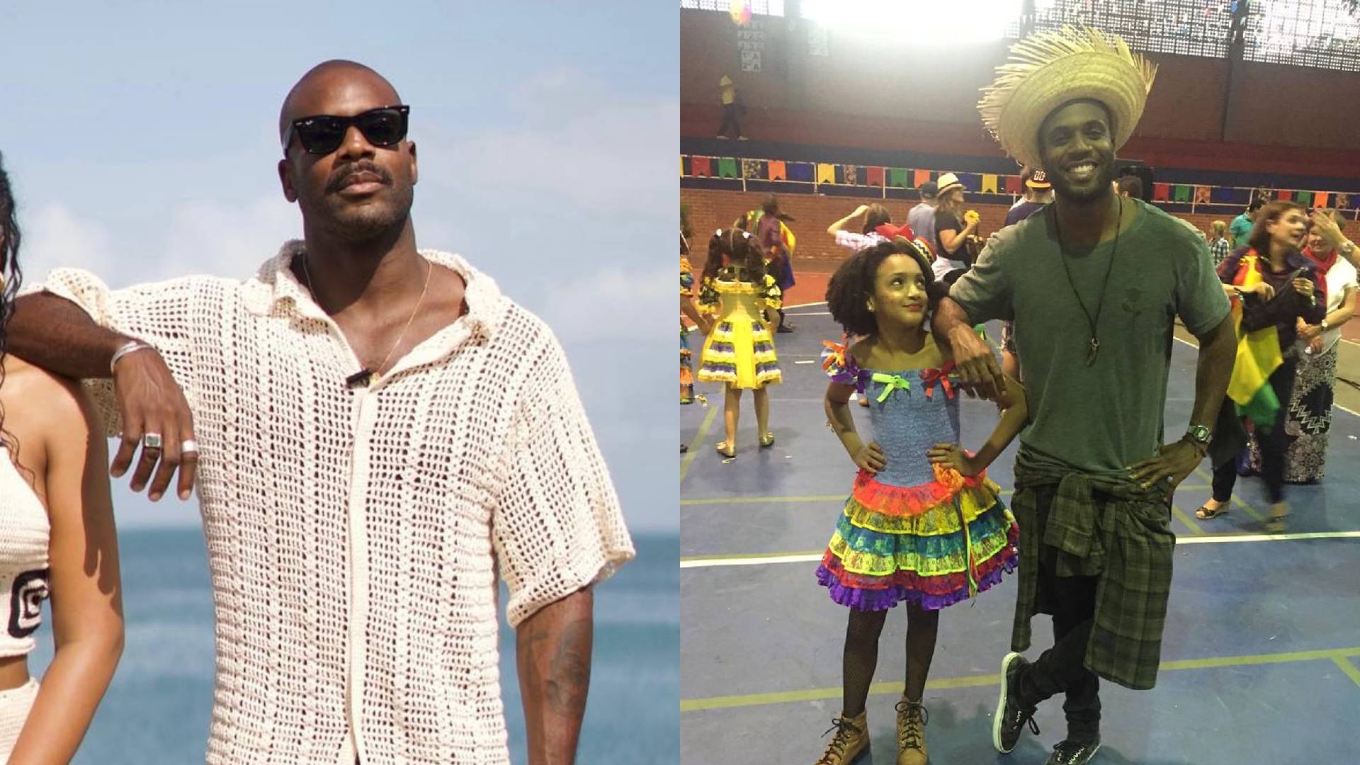 Filha de Rafael Zulu faz rara aparição com o pai e surpreende: “Tá gigante”
