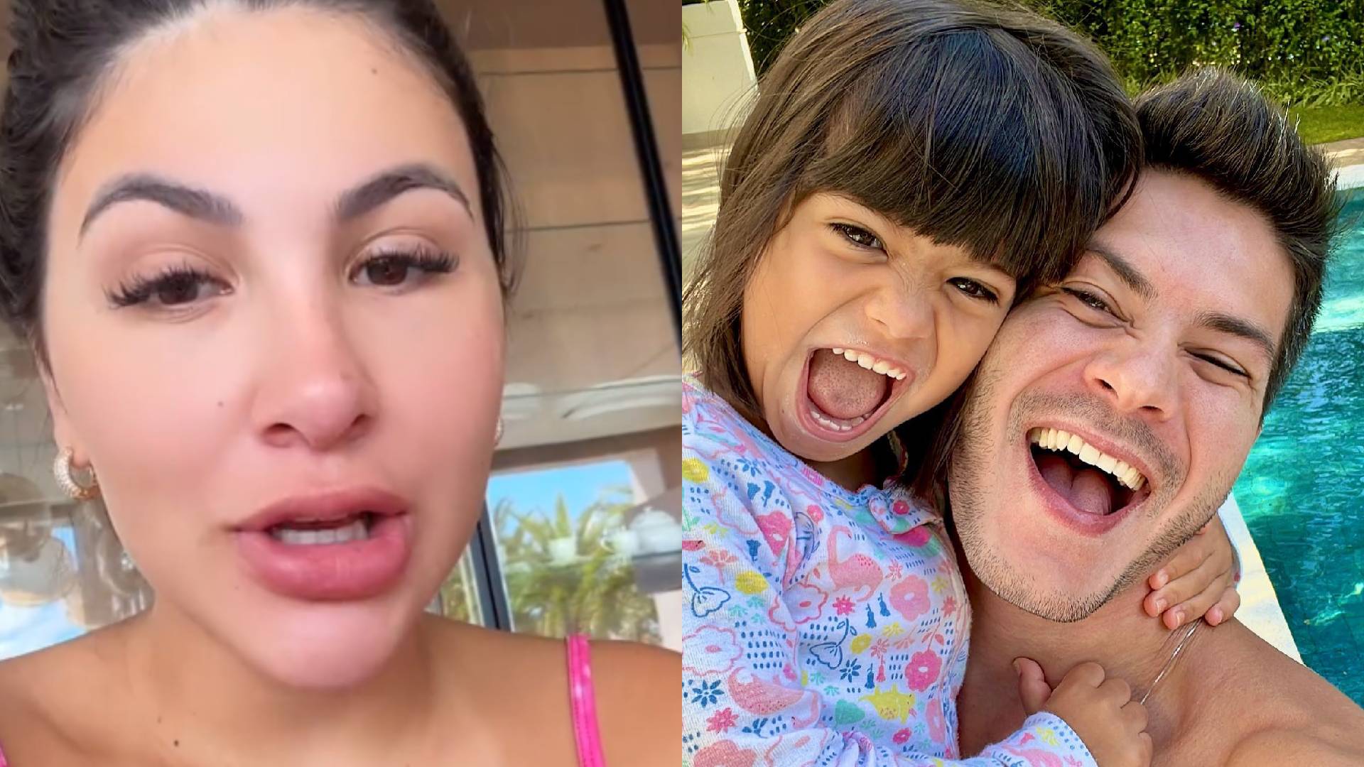 Namorada de Arthur Aguiar expõe relação com filha de Maíra Cardi: “Ansiosa”