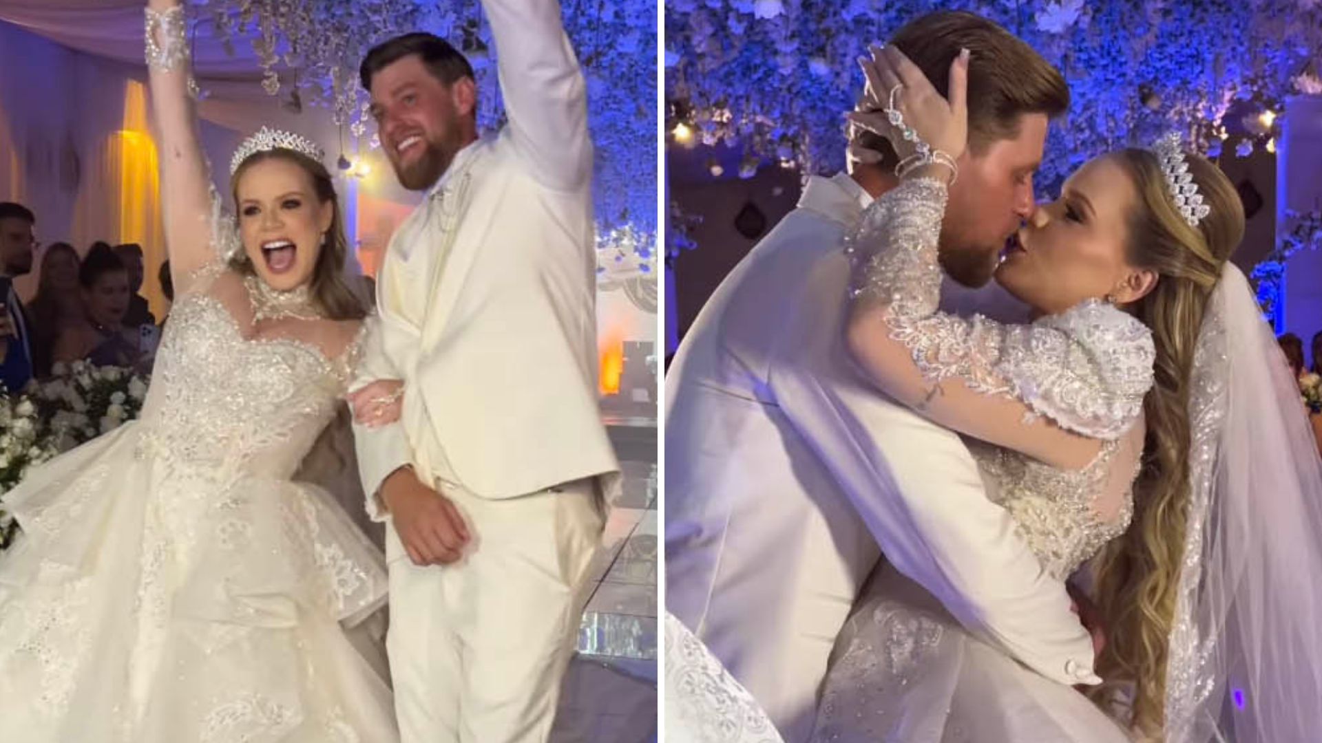 Viva! Ex-BBB Paulinha Leite se casa com americano em cerimônia glamourosa