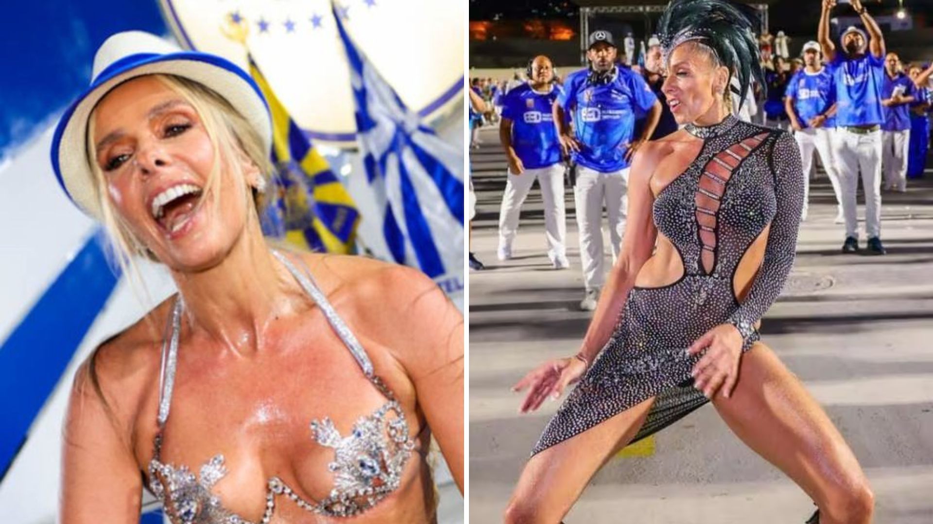 Adriane Galisteu vai sambar mesmo após vexame? Relembre ‘mico’ no Carnaval