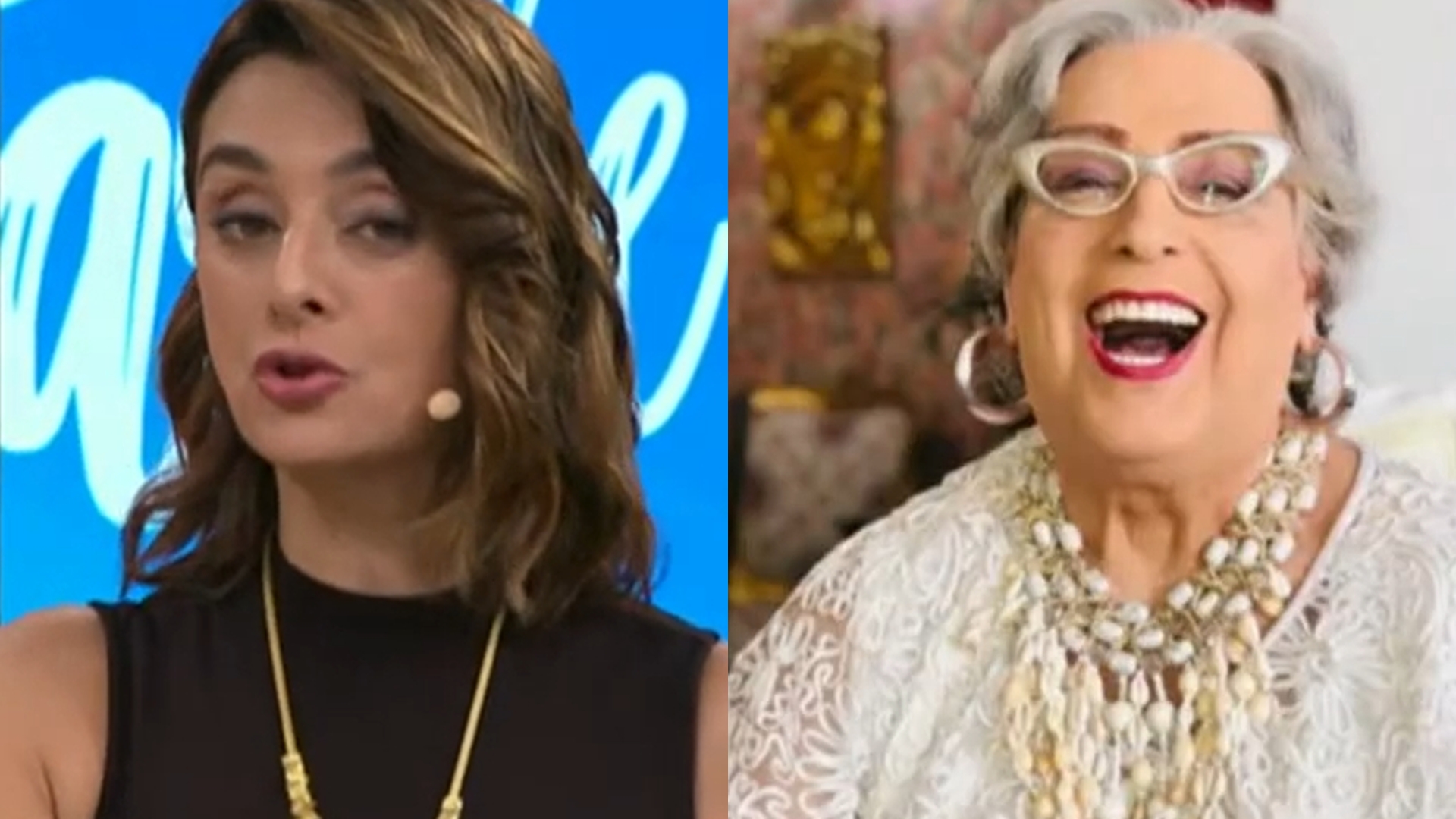 Ao vivo, Catia Fonseca revela verdade sobre estado de saúde de Mamma Bruschetta