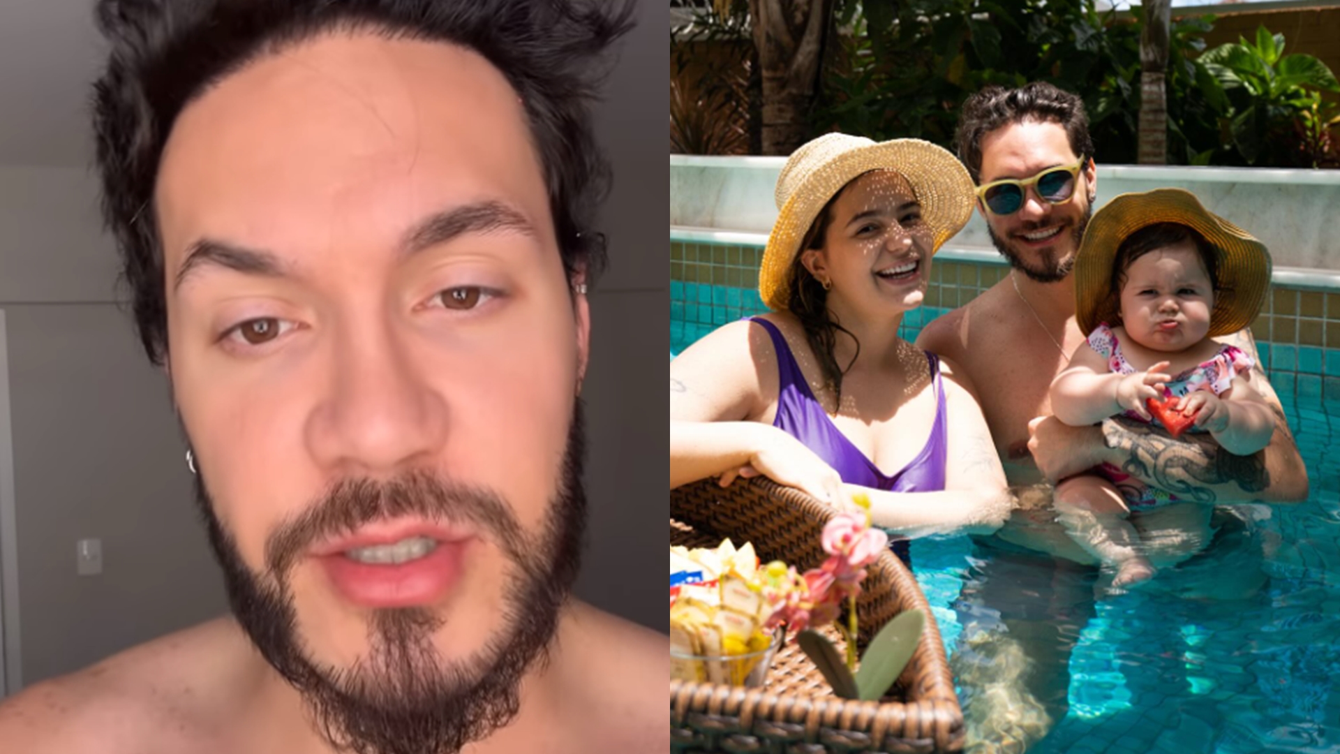 Eliezer critica fãs que tentam beijar sua filha na rua: “Não pode beijar bebês”