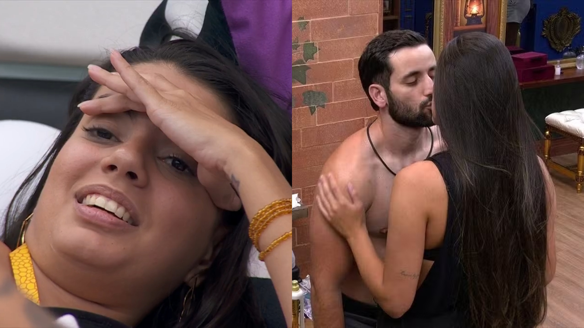 BBB 24: Fernanda debocha do beijo de Deniziane e Matteus: “Água com açúcar”