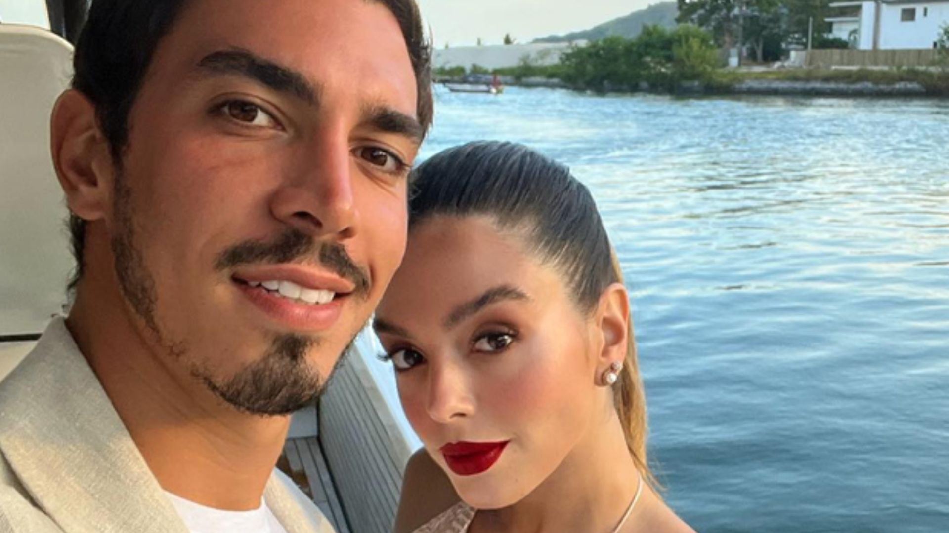 Giovanna Lancellotti e Gabriel David mostram detalhes de mansão gigantesca