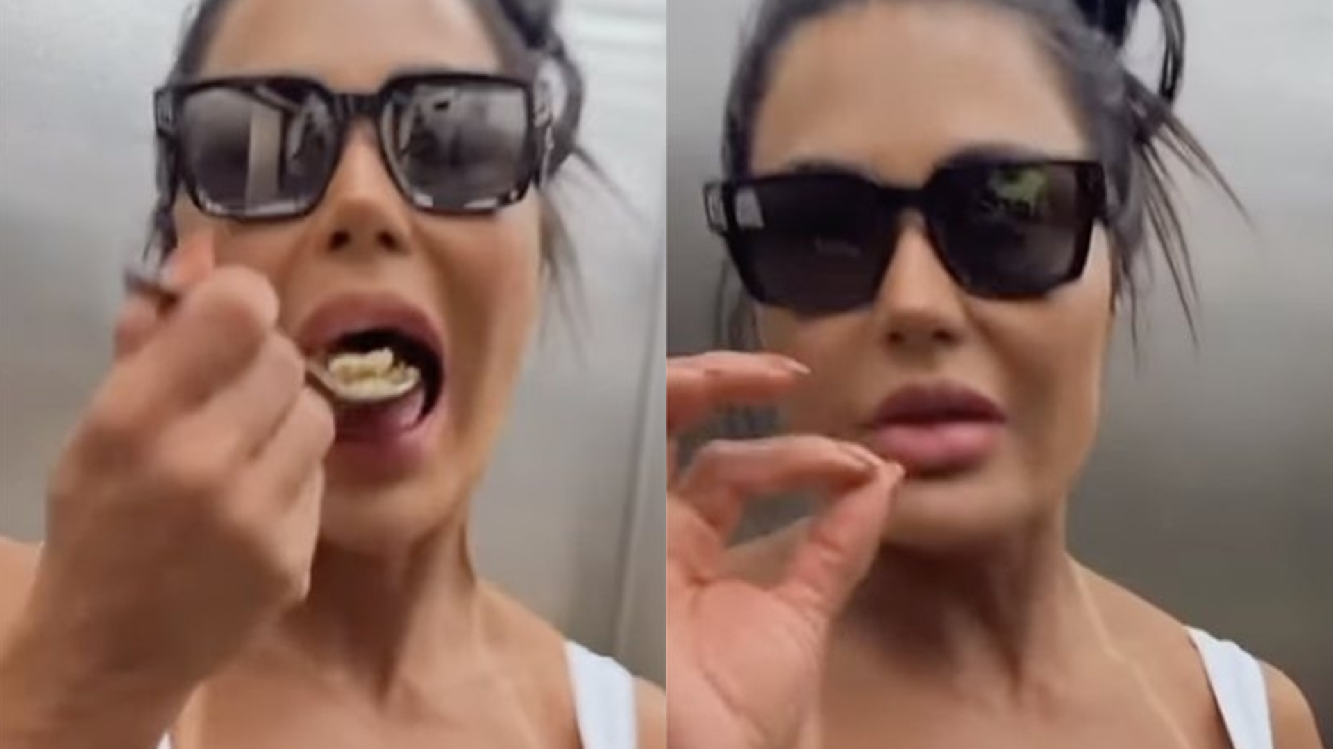 Gracyanne Barbosa rebate julgamentos por comer marmita em local inesperado: “O pior”