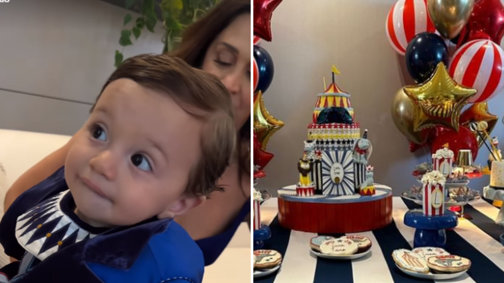 Já está grande! Luca, caçula de Claudia Raia, ganha festinha de 1 ano