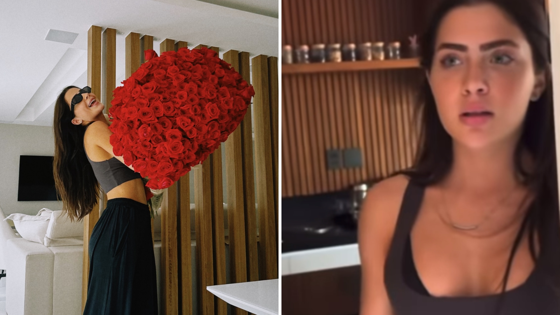 Jade Picon ganha buquê de rosas de admirador secreto e web aponta famoso