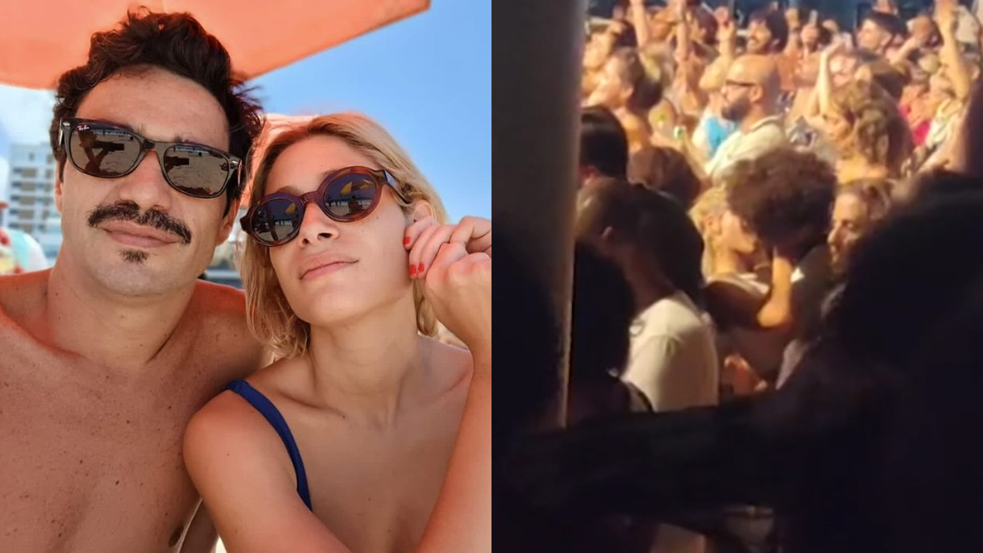 Esposa de Caio Blat é flagrada em amasso com filho de Cássia Eller