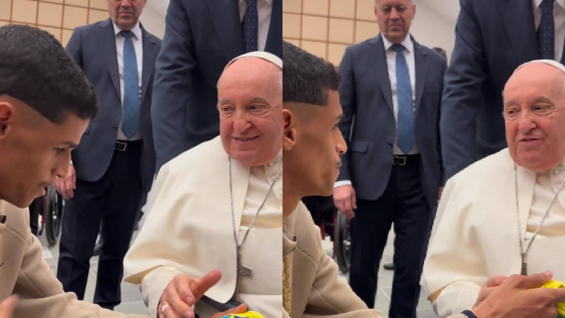 Luva de Pedreiro faz pergunta indecente ao Papa Francisco: “Inacreditável”
