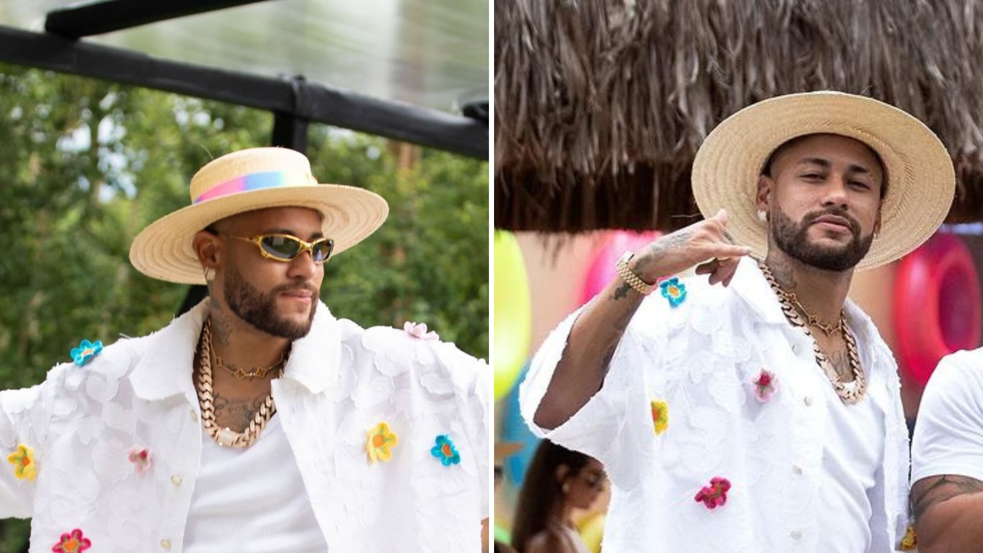 Neymar usa tênis de R$ 12 mil em aniversário e divide opiniões com look ousado