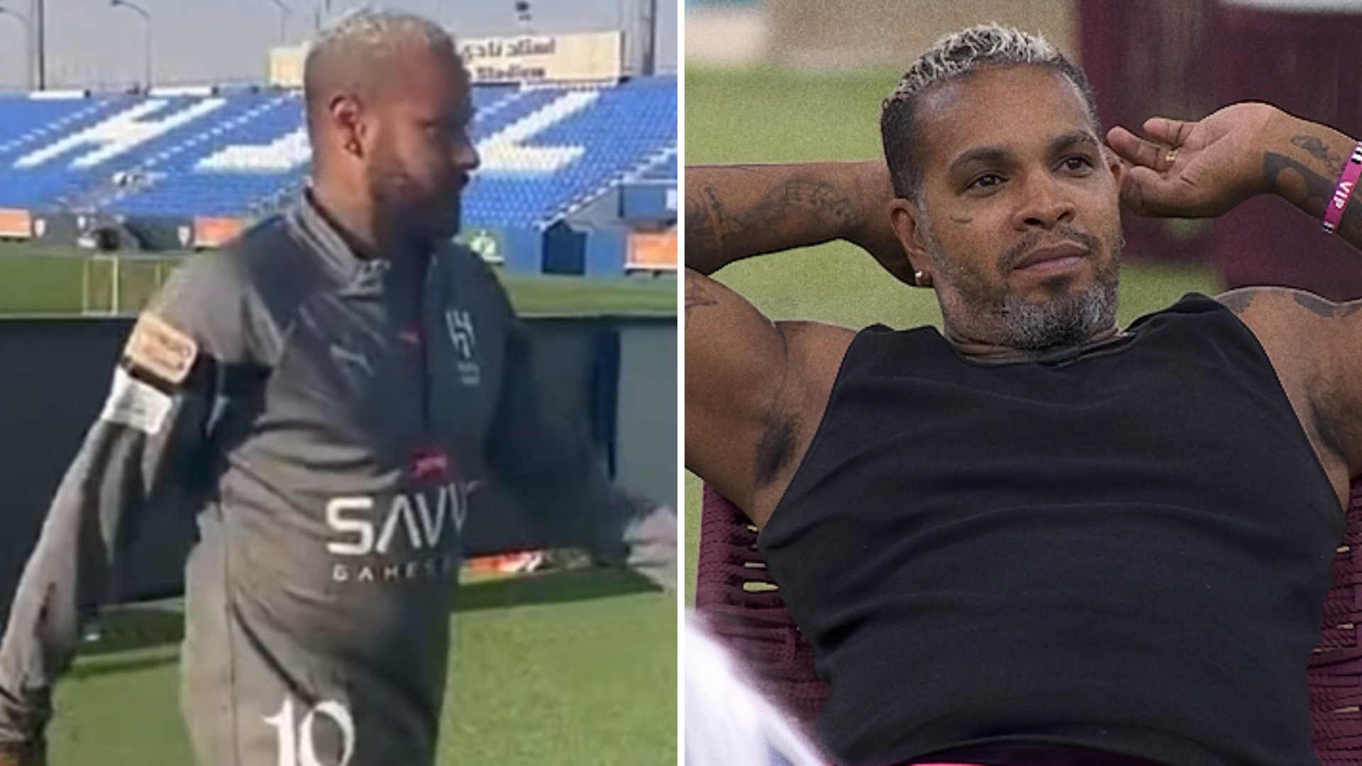 Neymar volta à Arábia e tem a aparência comparada à de Rodriguinho: “BBB?”