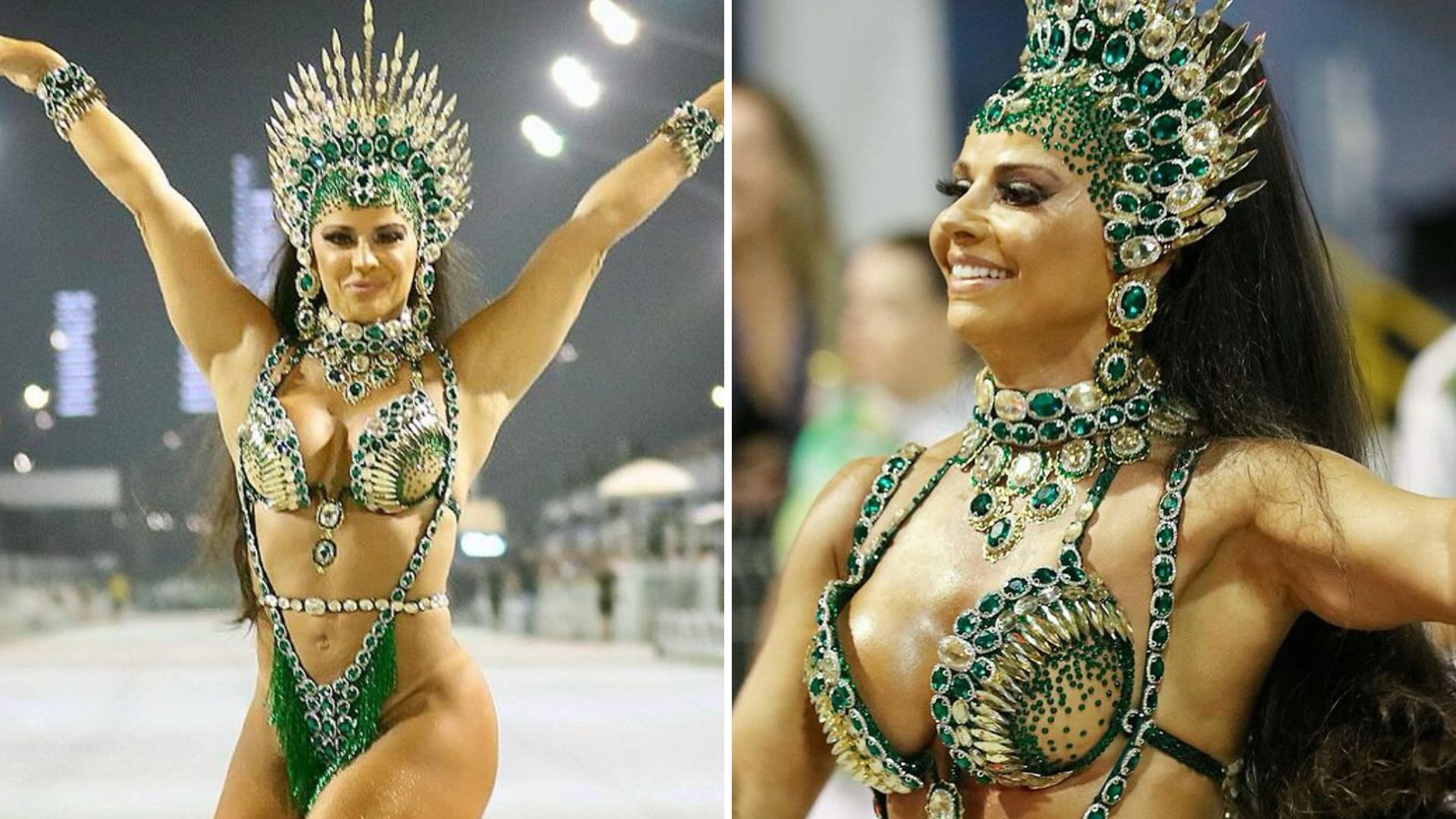 Prestes a entrar na avenida, Viviane Araújo exalta Mancha Verde: “Me orgulho”