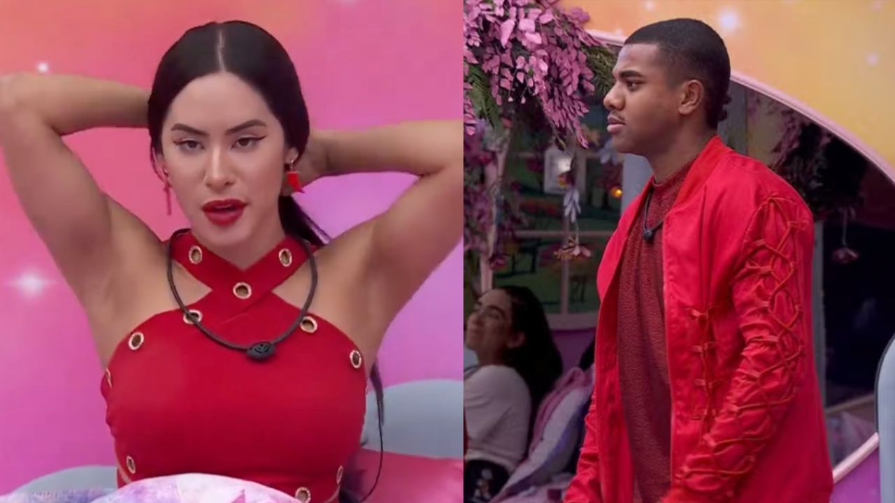 BBB 24: Davi ‘xaveca’ Isabelle e manda recado: “Tem que passar primeiro por mim”