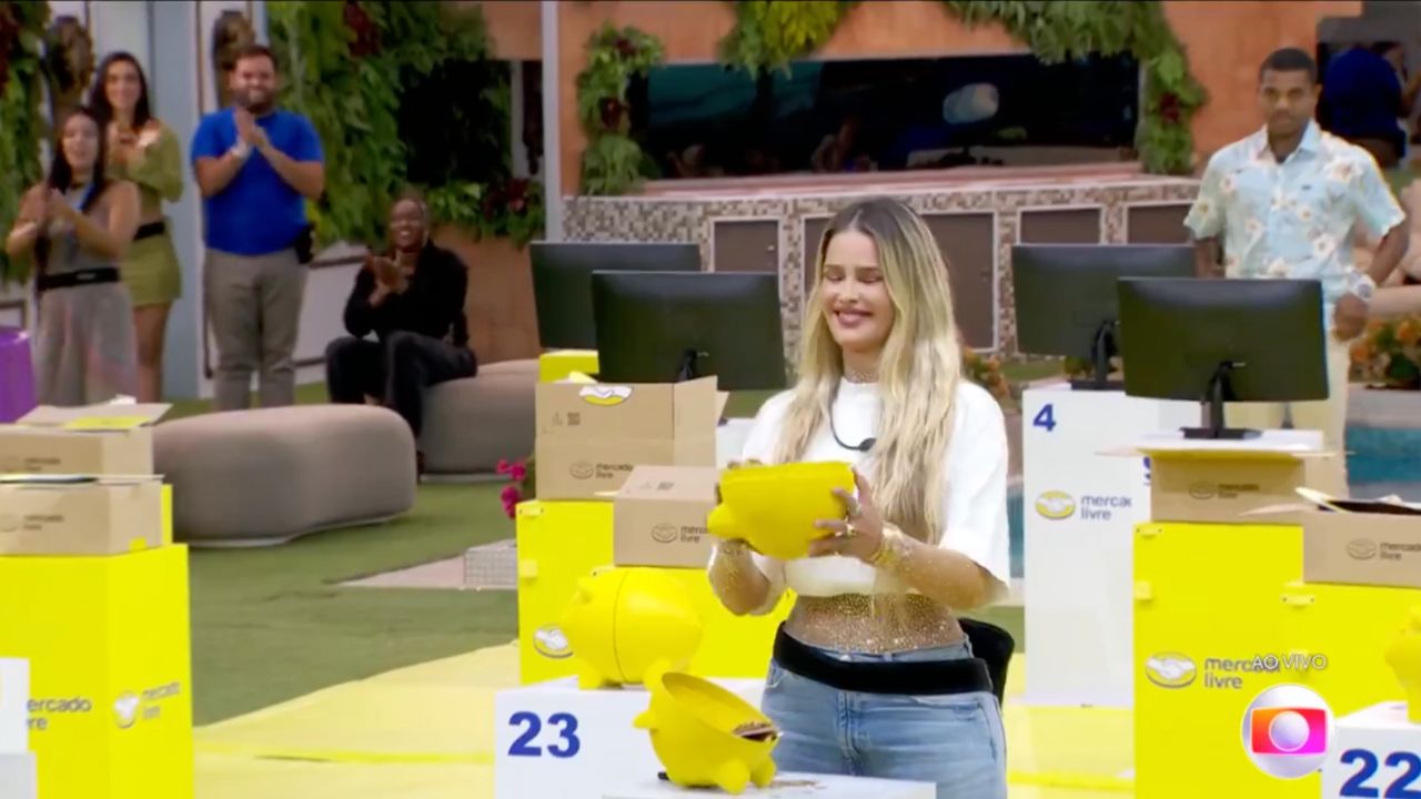 BBB 24: Yasmin Brunet ganha prova bate-volta e se livra do paredão