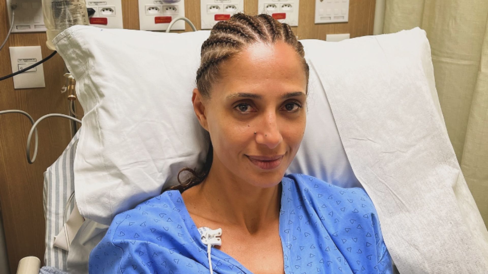 Camila Pitanga aparece no hospital e revela motivo de internação: “Cuidado”