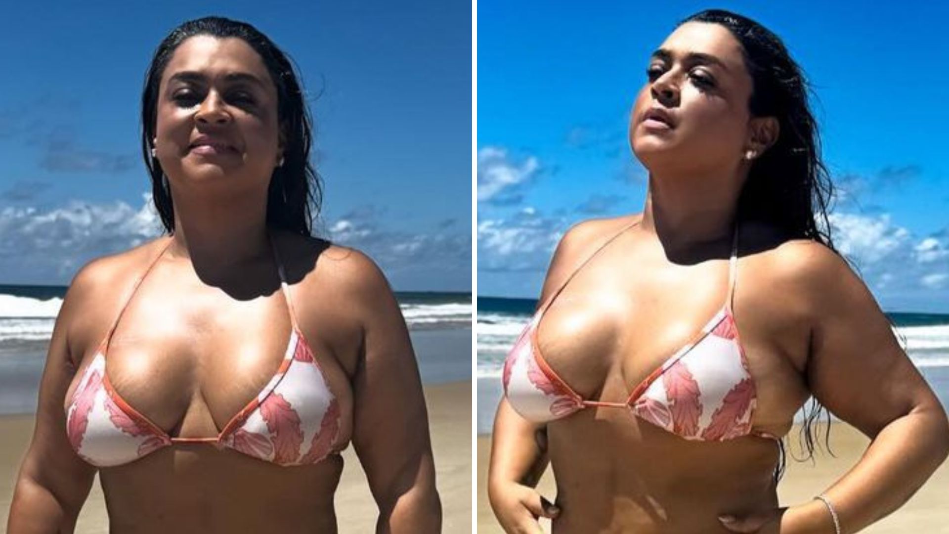 De biquíni, Preta Gil exibe cicatrizes ao renovar bronzeado na Bahia: “Livre”