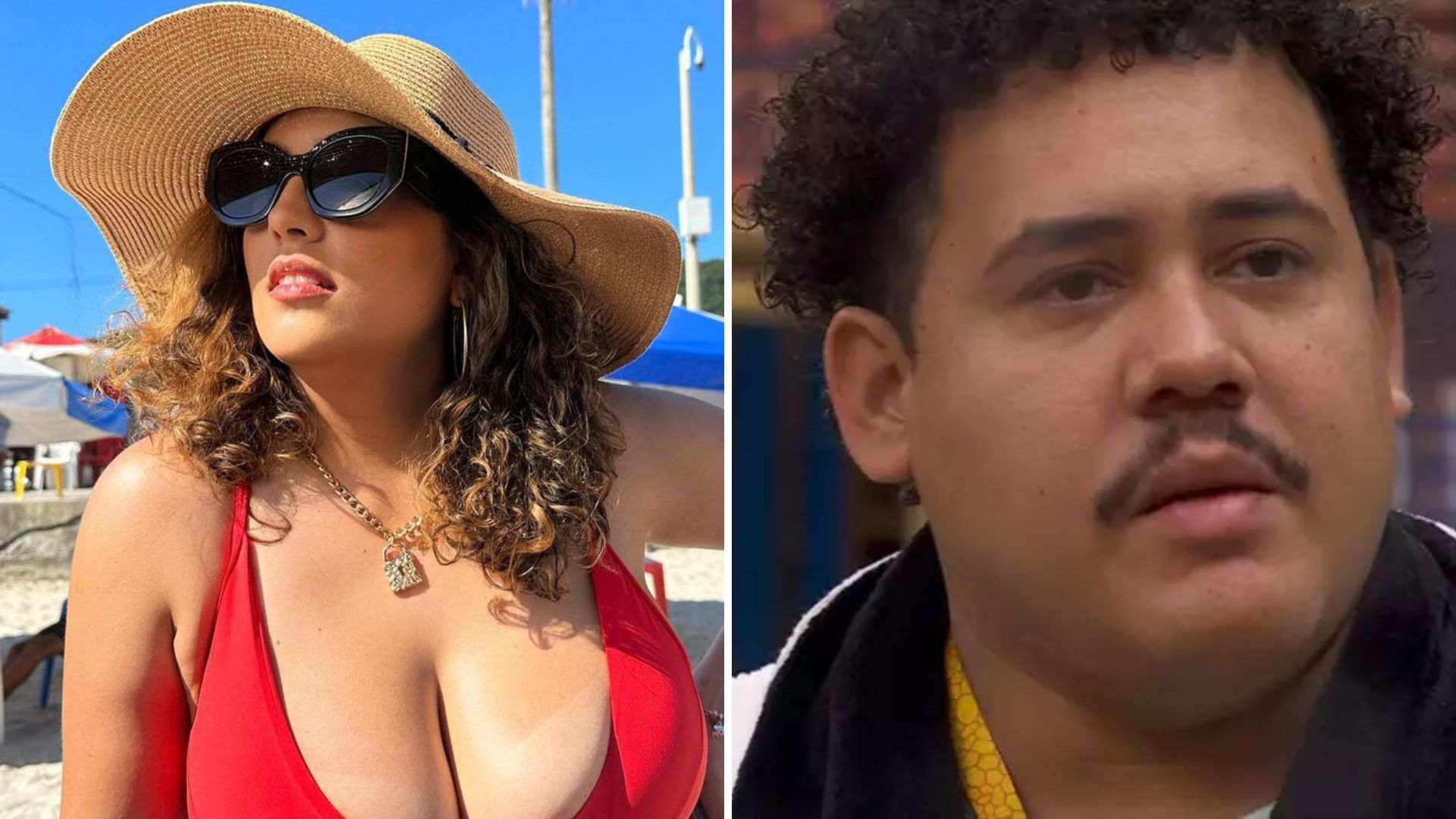Ex-esposa de Lucas Buda sensualiza só de biquíni na praia: “Tinha que ser modelo”
