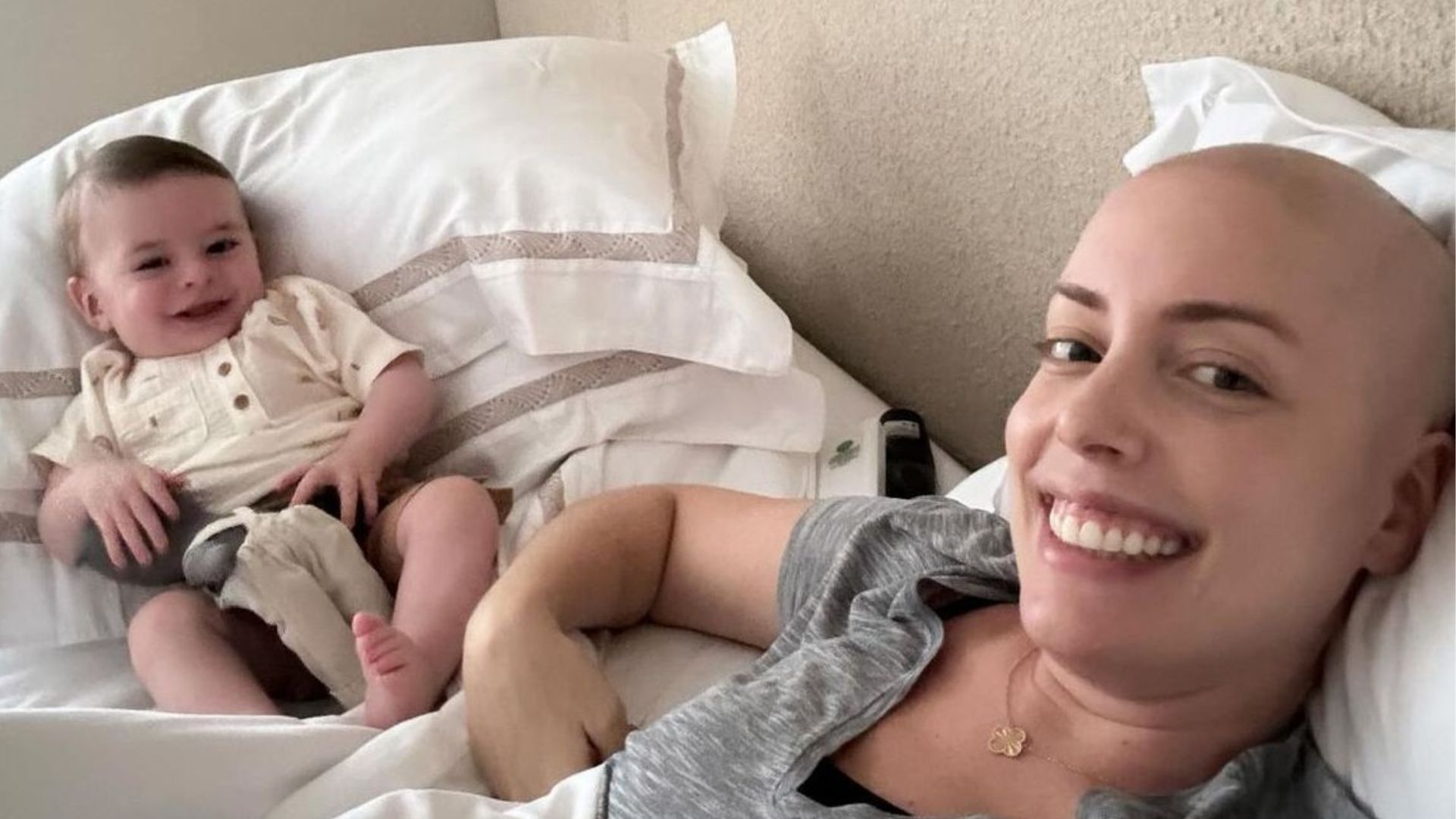 Fabiana Justus lamenta ter sido obrigada a desmamar o filho após câncer