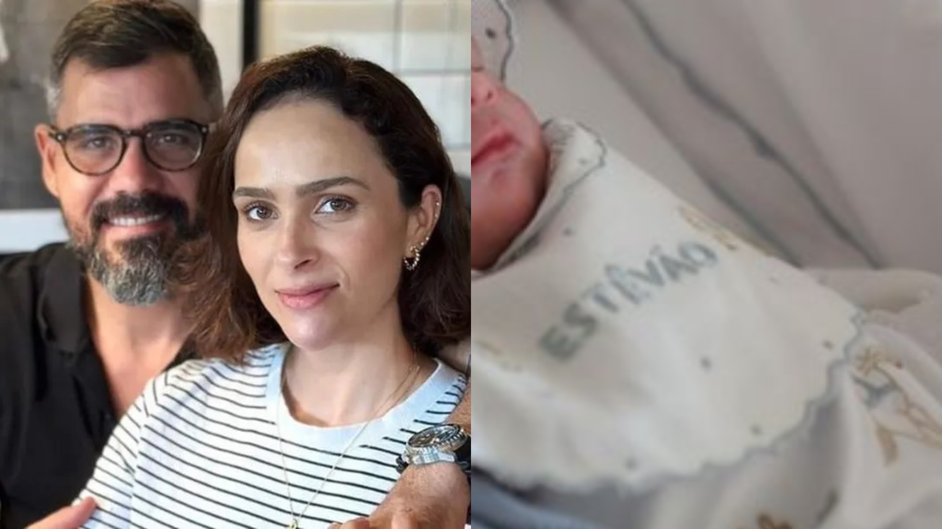 Nasceu! Letícia dá à luz e mostra rostinho do sexto filho com Juliano Cazarré