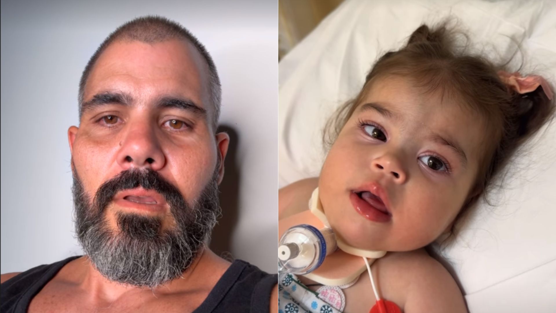Juliano Cazarré revela qual é o estado de saúde da filha após novo procedimento