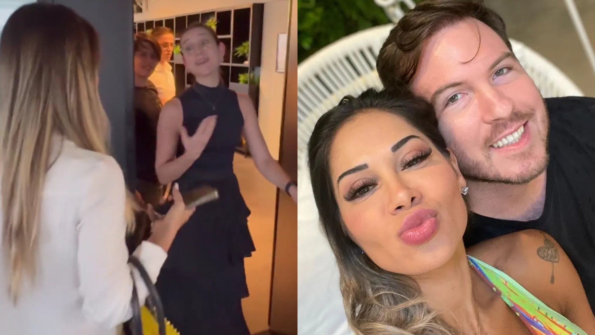 Maíra Cardi escapa de prédio em chamas com o marido; veja o momento
