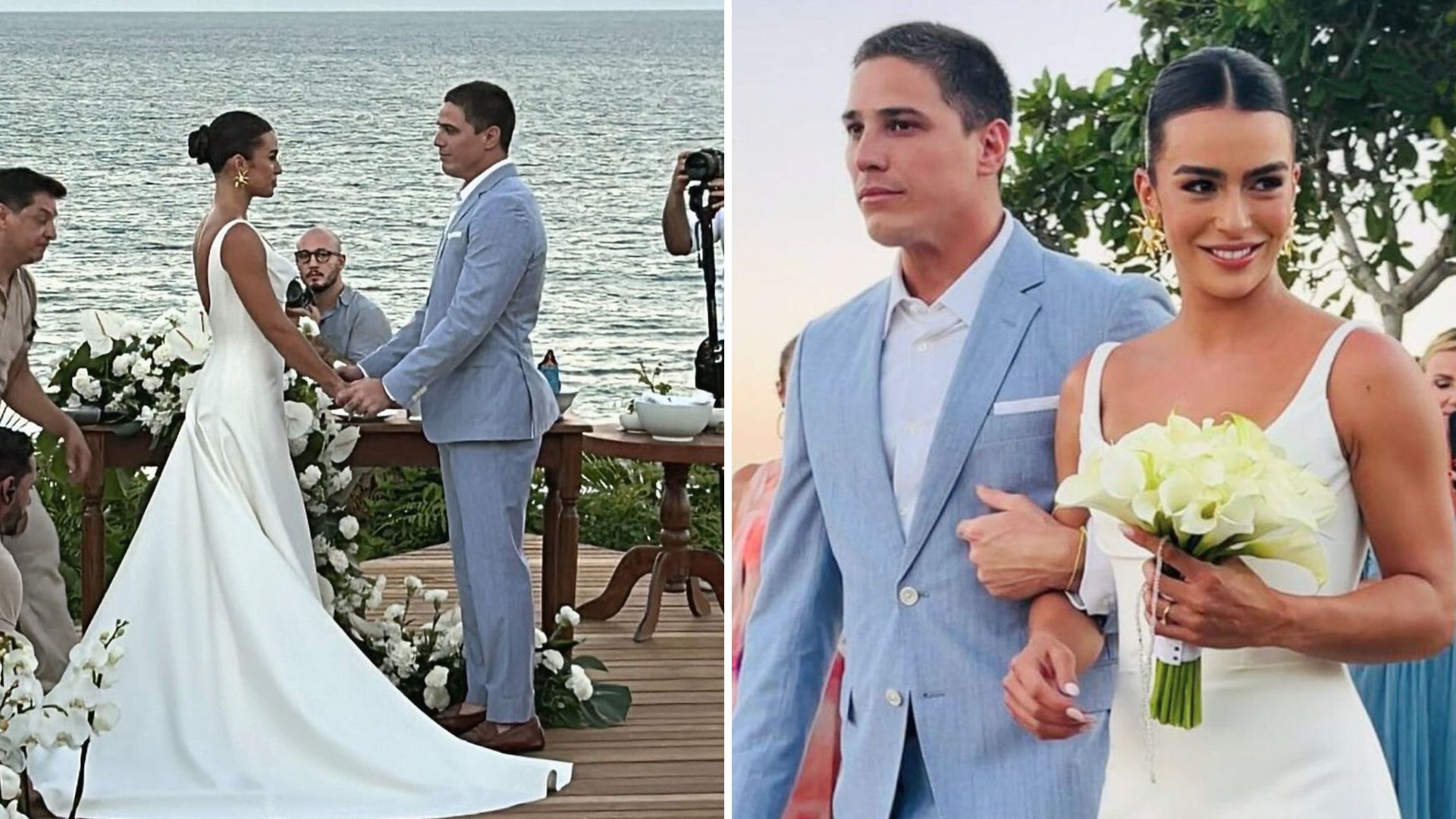 Mari Saad e Rômulo Arantes Neto realizam casamento luxuoso na Bahia