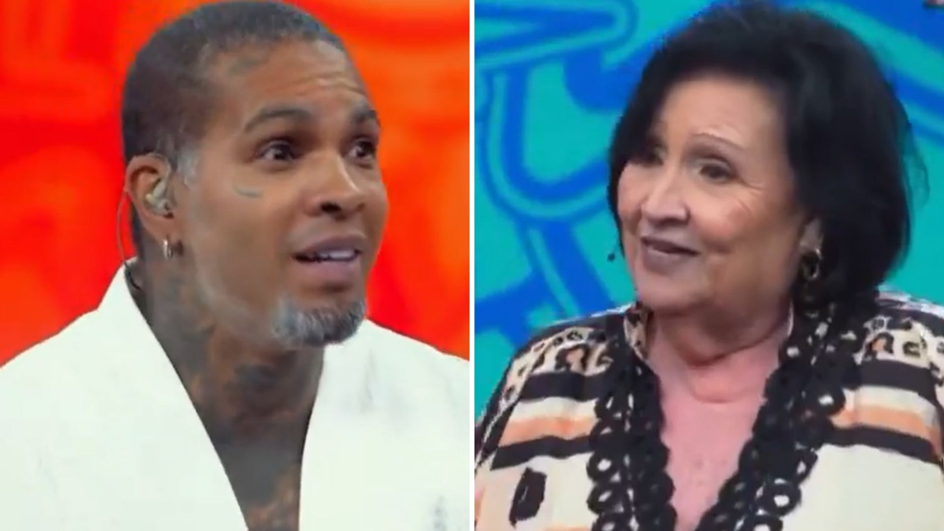 Rodriguinho é humilhado por Dona Déa no ‘Domingão’: “Falou tudo que não devia”