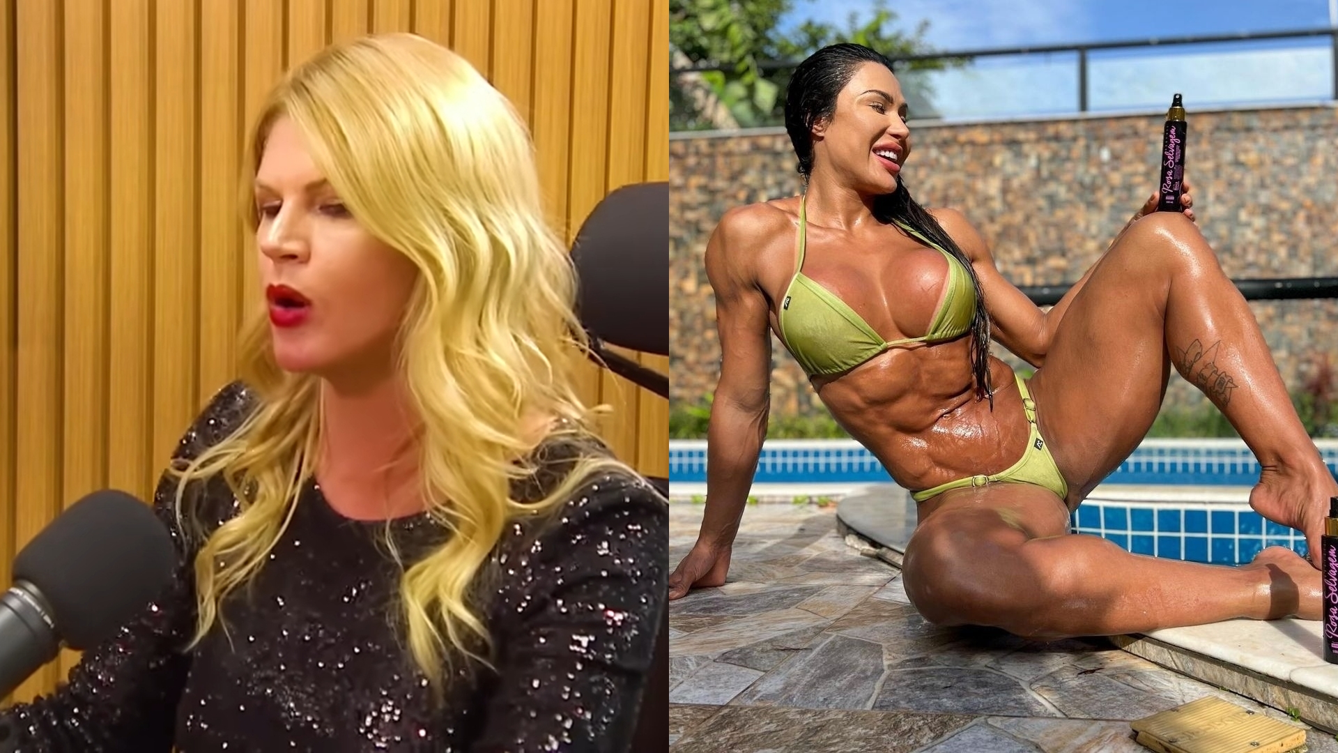 Val Marchiori ataca corpo de Gracyanne Barbosa: “Não é uma mulher, é um homem”
