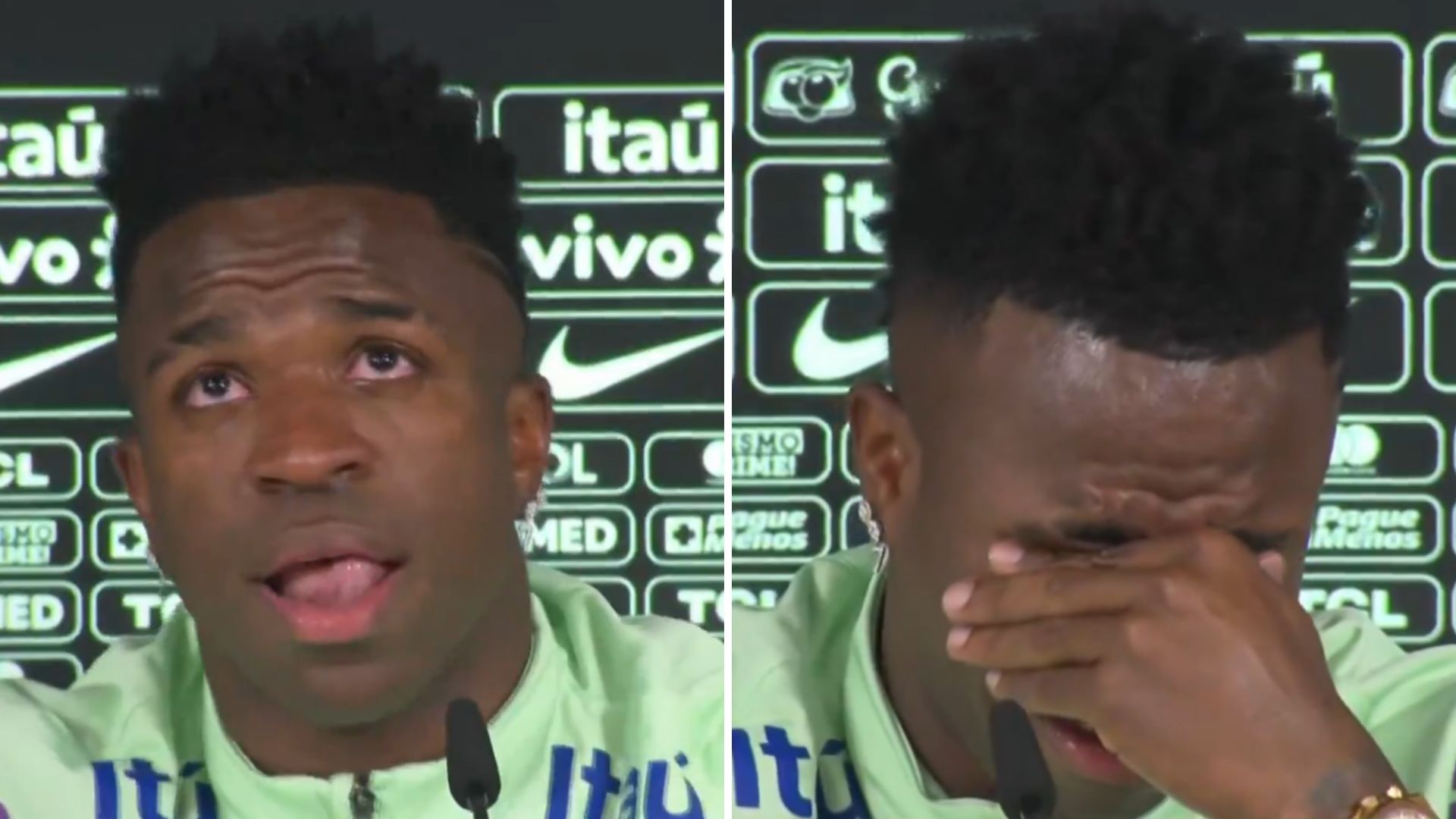 Vini Jr. chora ao falar sobre ataques racistas: “Menos vontade de jogar”
