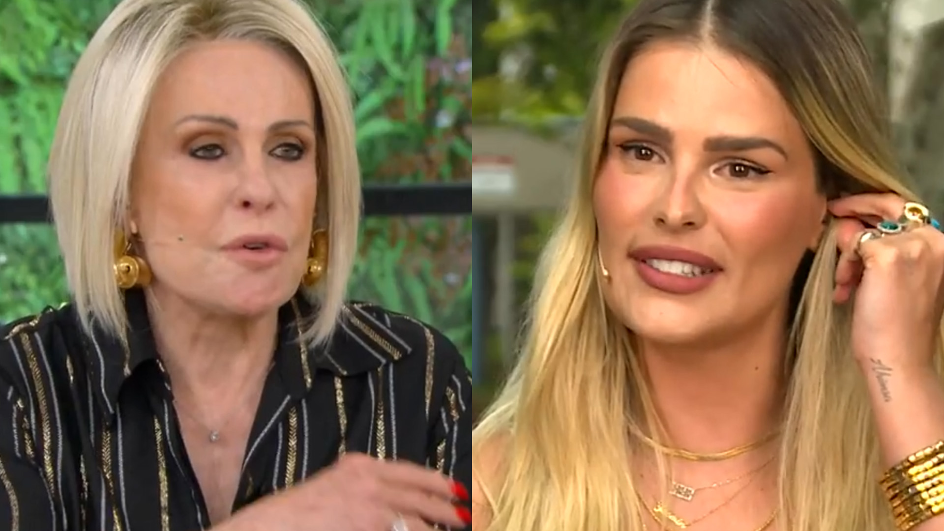 Yasmin Brunet é flagrada com objeto proibido no estúdio do ‘Mais Você’