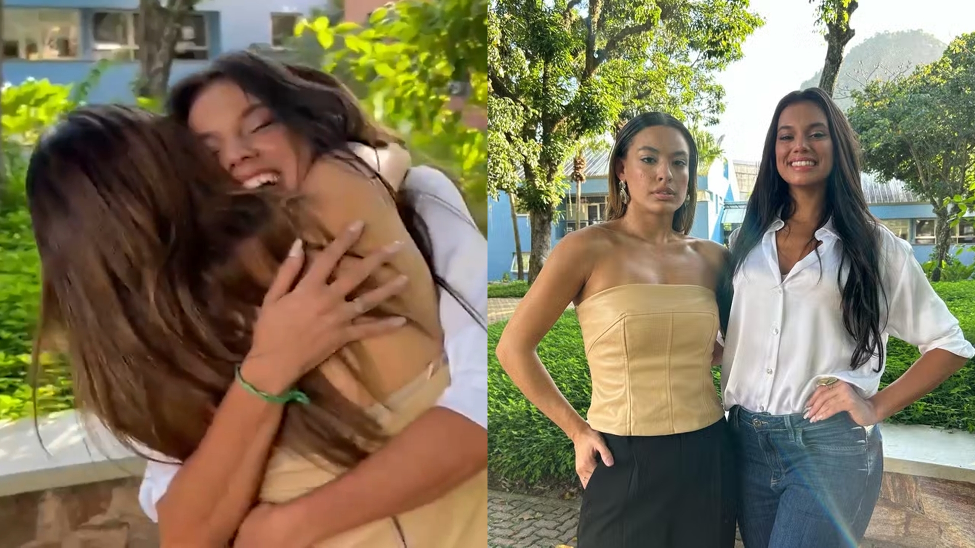 BBB 24: Alane e Beatriz se encontram pela 1° vez após eliminação: “Muita gente te ama”