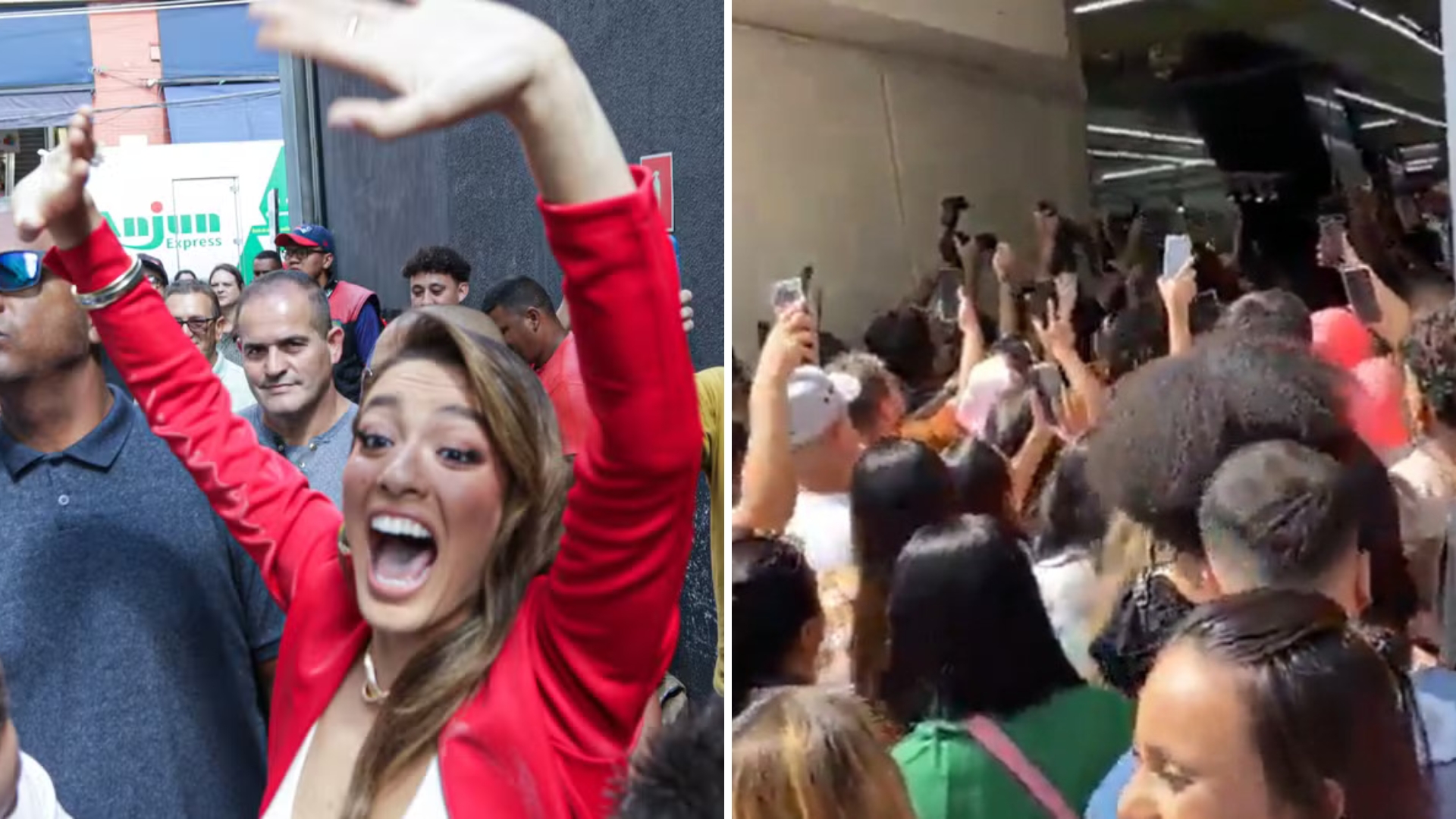 Beatriz Reis para o Brás em primeira visita e é ovacionada por multidão