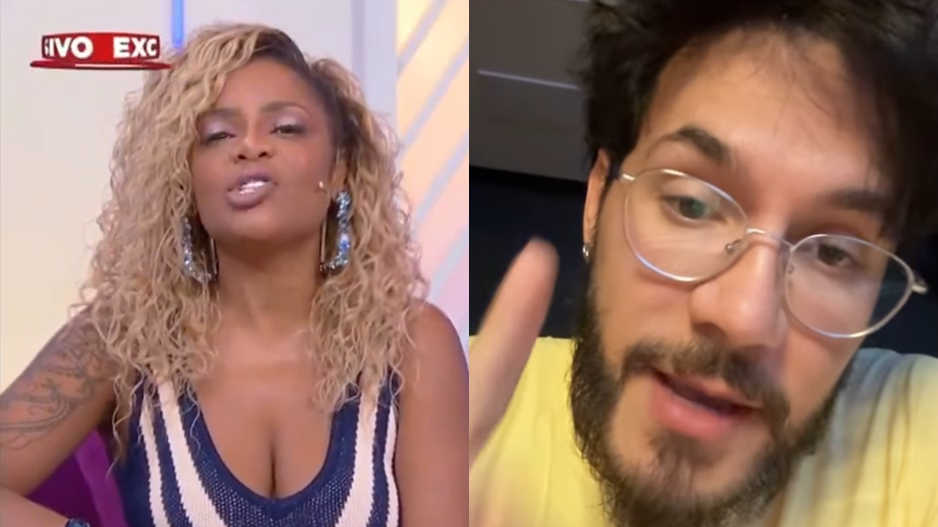 Cariúcha detona Eliezer ao vivo após barraco com Manu Bahtidão: “Um biscoiteiro”