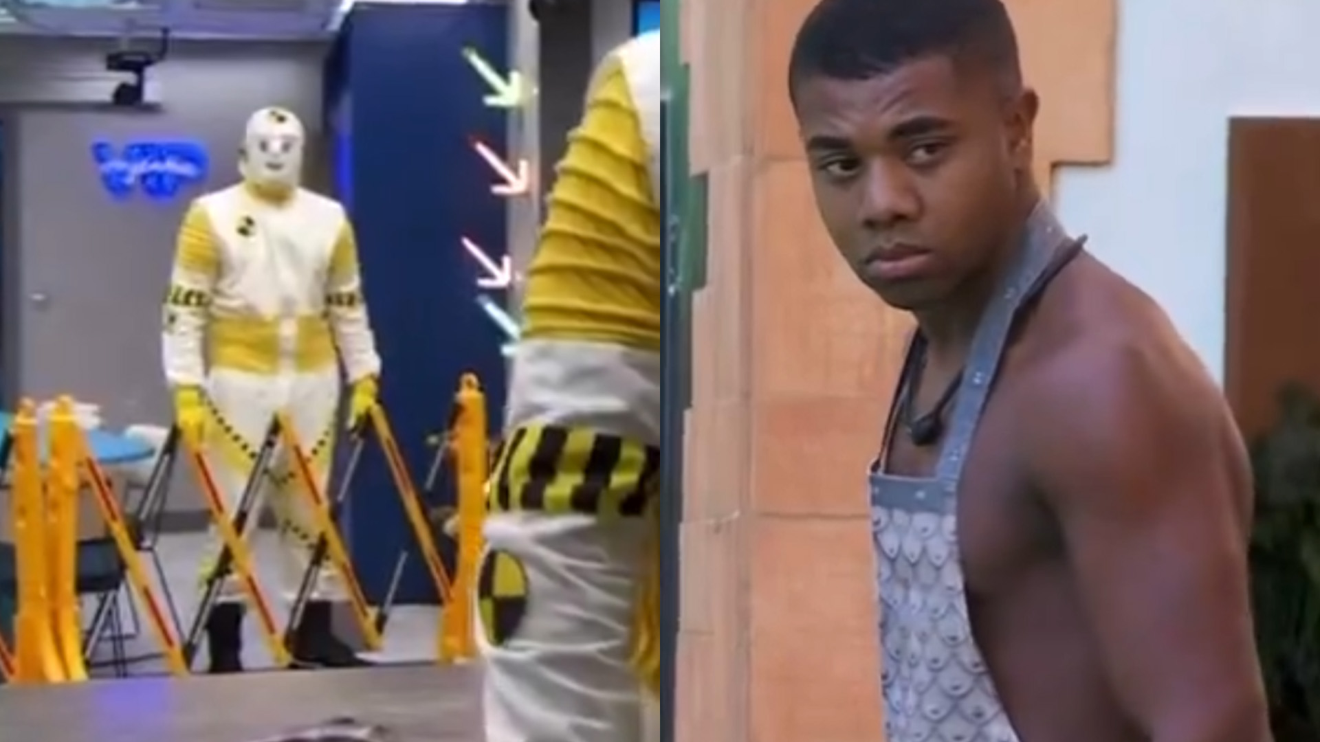 BBB 24: Dummies invadem a casa e expulsam Davi da cozinha: “Me mandaram”