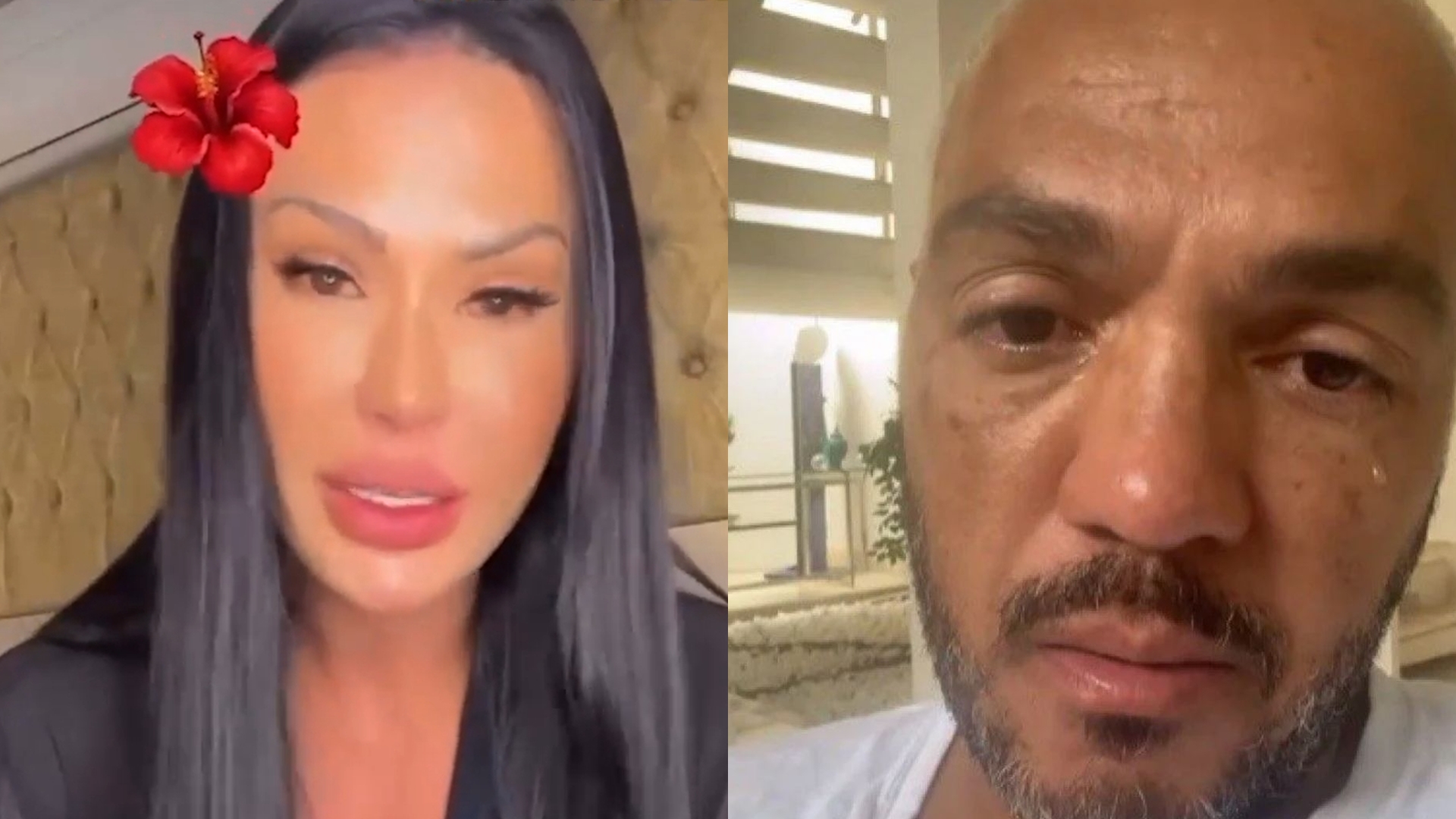 Gracyanne cai no choro ao falar sobre término com Belo: “Não é falta de amor”