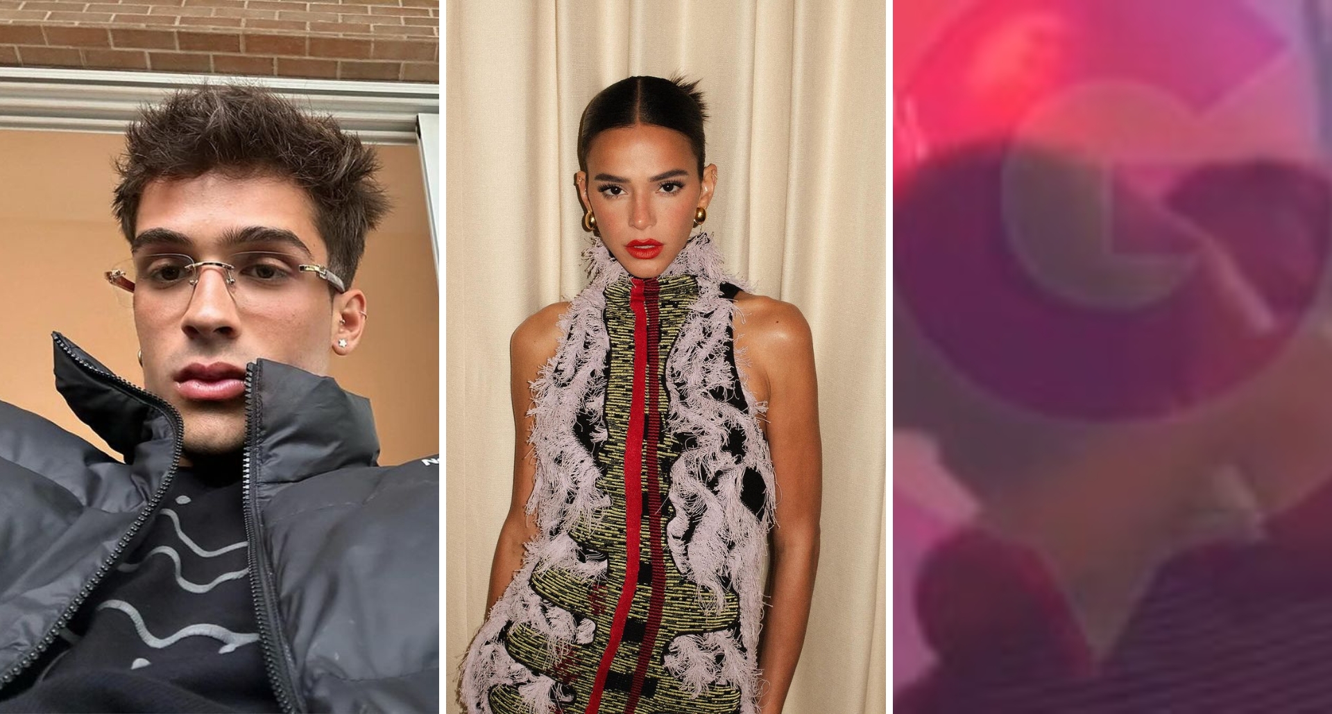 João Guilherme e Bruna Marquezine são flagrados em clima de intimidade em show