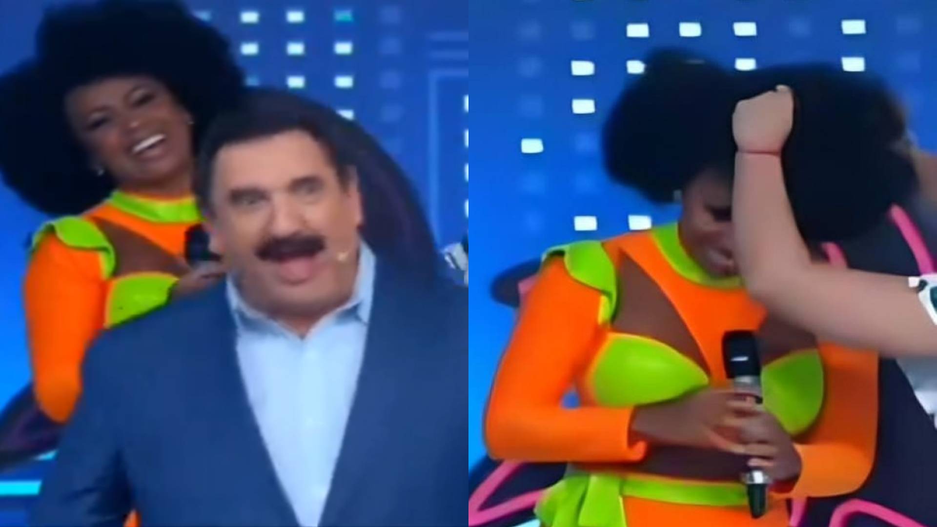 Ratinho constrange bailarina negra e causa climão no palco: “Vi um piolho”