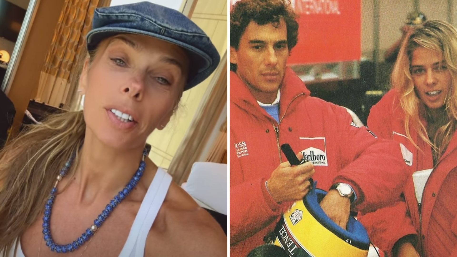 Adriane Galisteu homenageia Ayrton Senna e comenta nova série sobre o piloto: “Ficção”