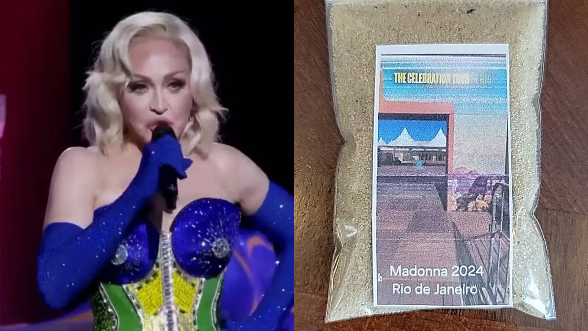 Areia do show de Madonna em Copacabana é colocada à venda; saiba o valor!