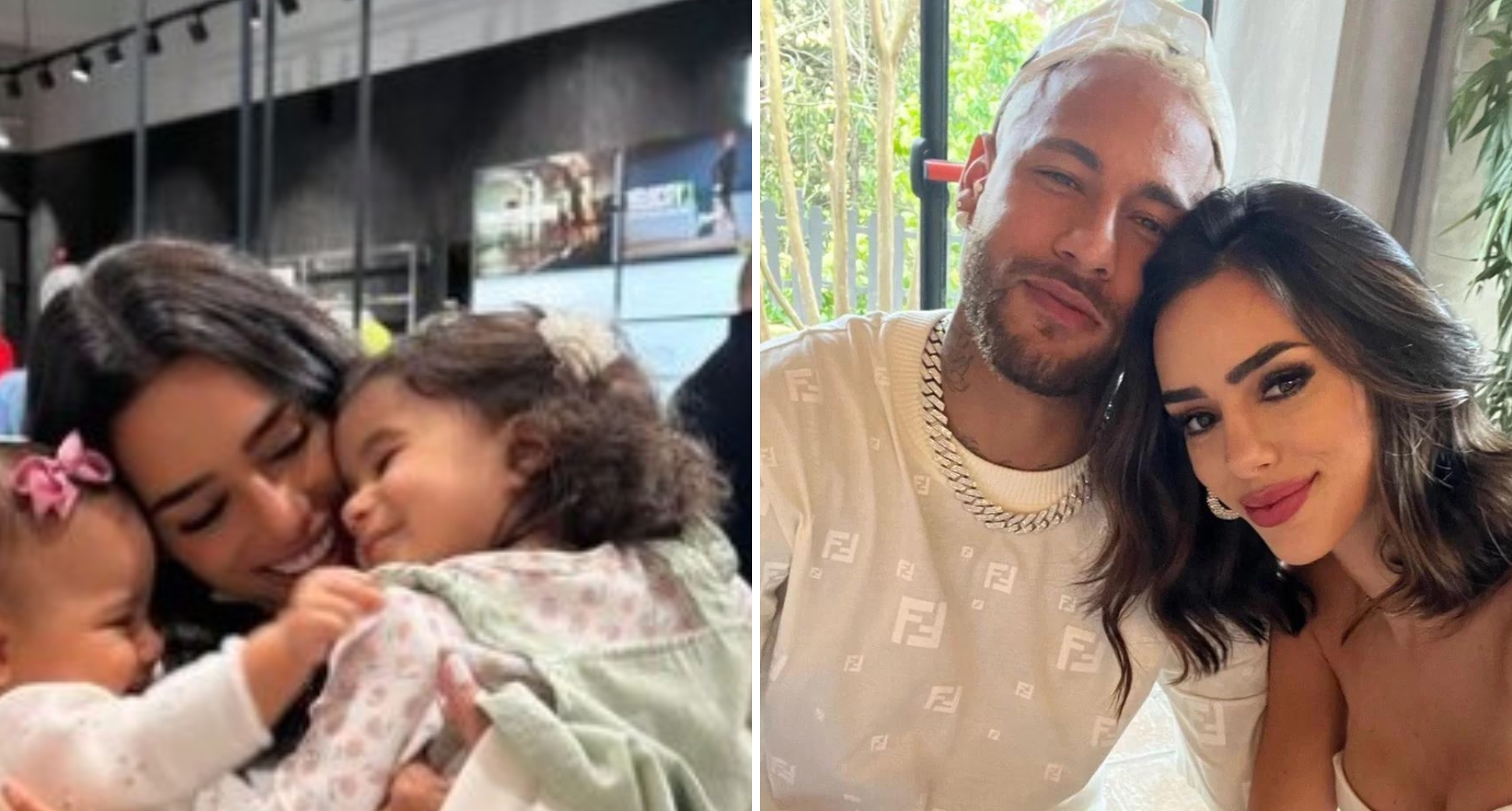 Bruna Biancardi e Neymar se reúnem na Arábia no mêsversário da filha