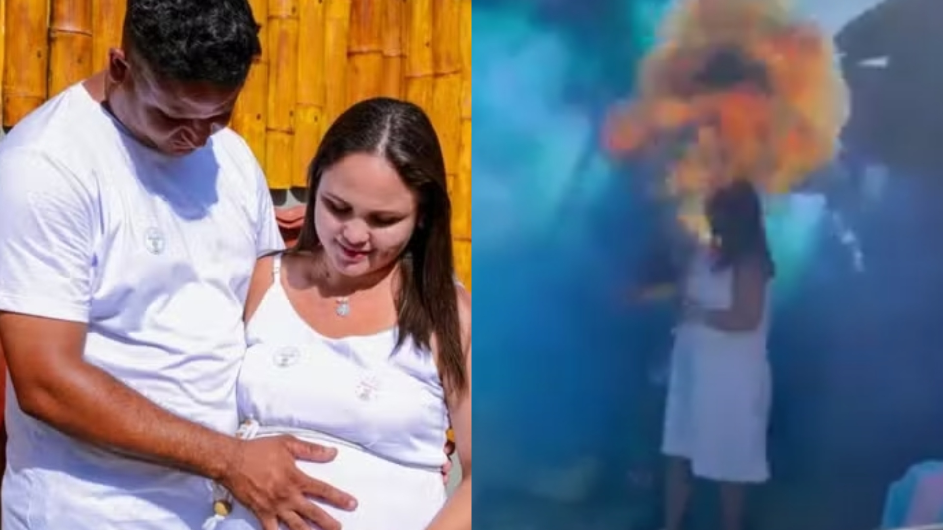 Chá revelação dá errado e pai se queima após explosão: “Susto muito grande”