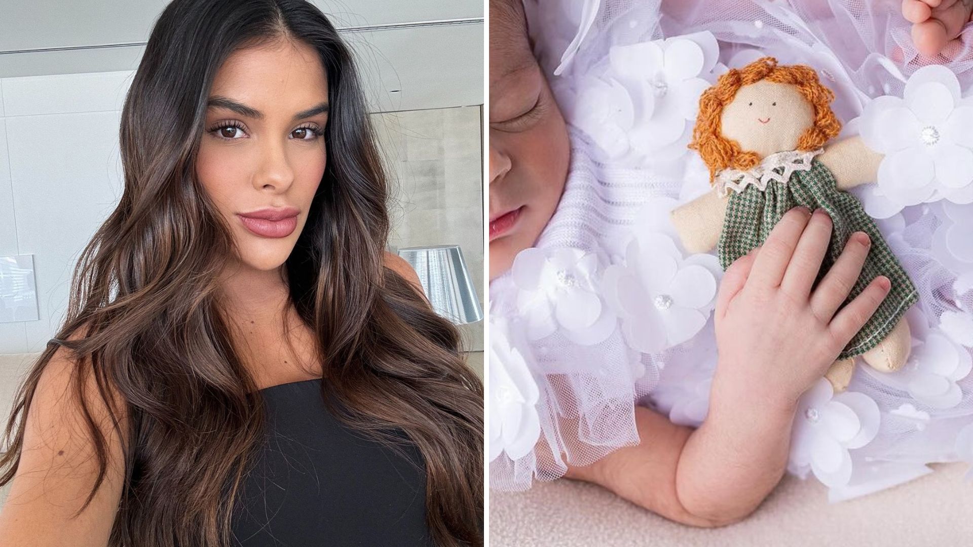 Ex-BBB Munik Nunes encanta com ensaio da filha: “Verdadeira anjinha”