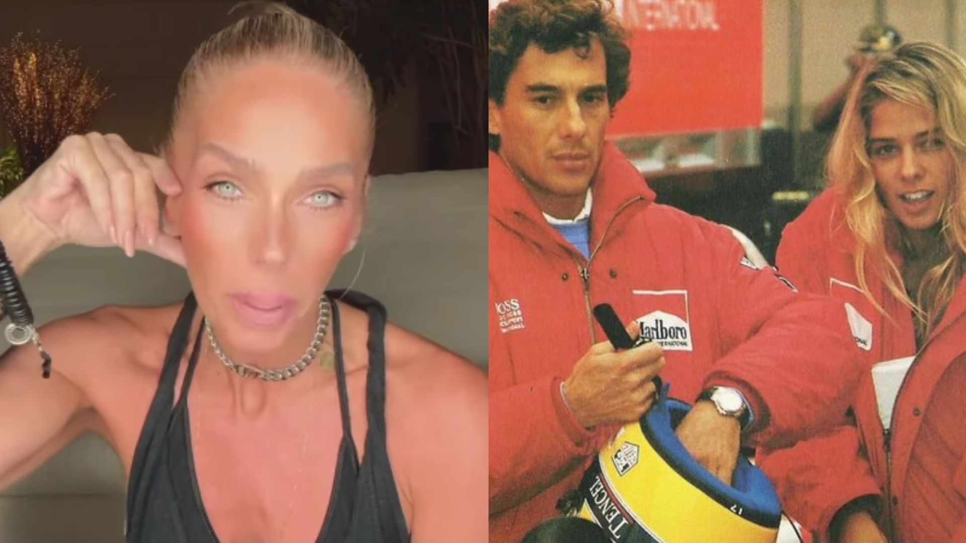 Namorada na época, Adriane Galisteu foi humilhada no velório de Ayrton Senna
