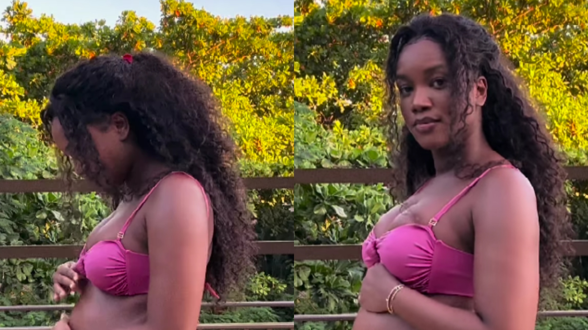 Mãe de primeira viagem, Iza exibe barrigão de biquíni e impressiona: “Está linda”