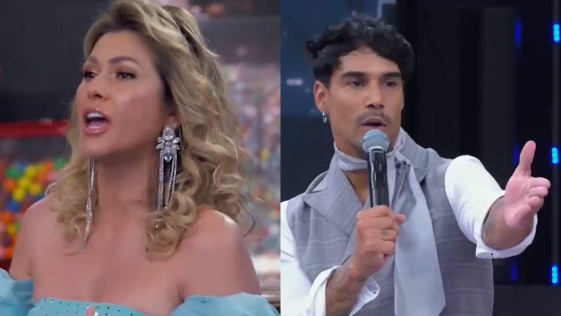 Lívia Andrade incomoda Micael Borges com insinuação polêmica: “Minha mulher”