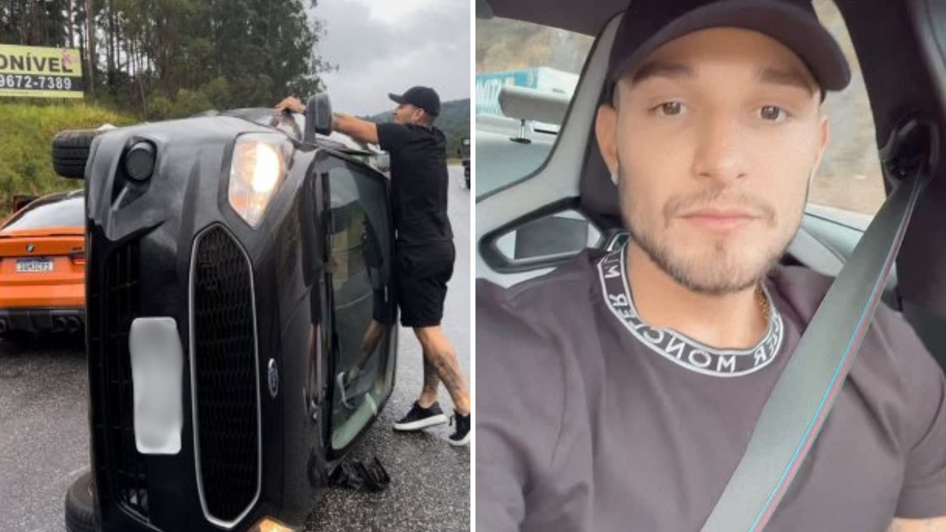 MC Gui escapa de acidente grave e socorre vítima de caminhão desgovernado
